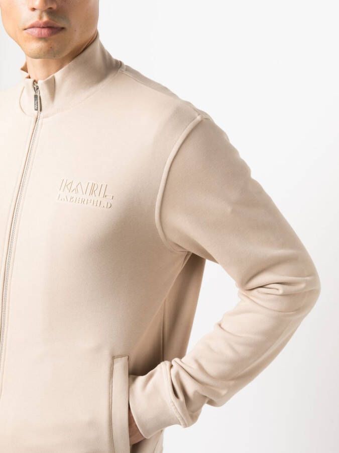 Karl Lagerfeld Sweater van biologisch katoen Beige