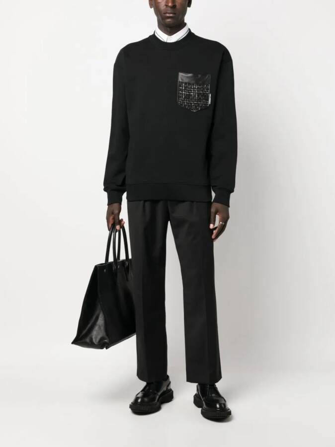 Karl Lagerfeld Sweater van biologisch katoen Zwart