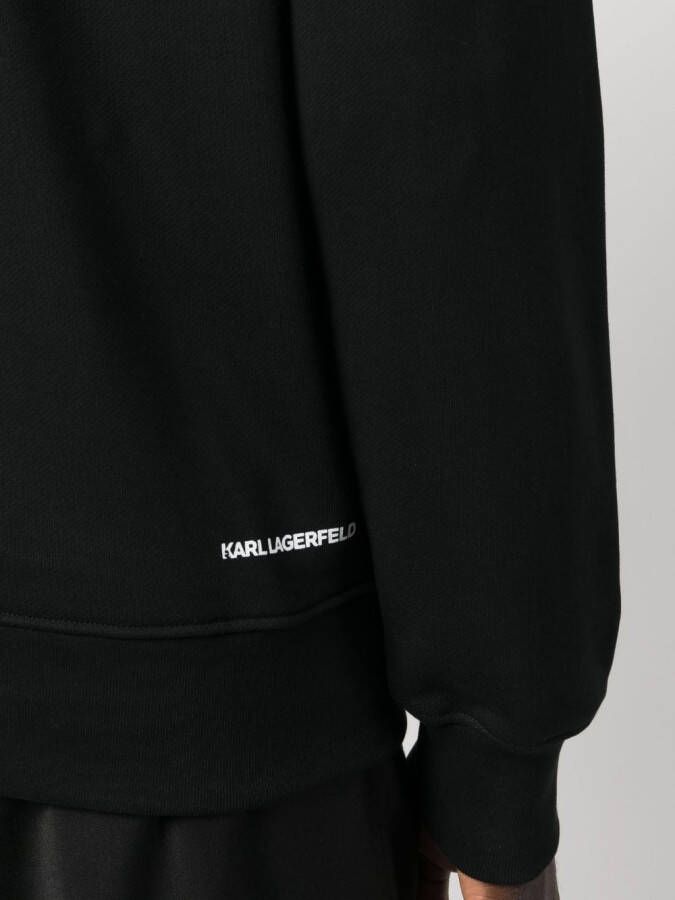 Karl Lagerfeld Sweater van biologisch katoen Zwart