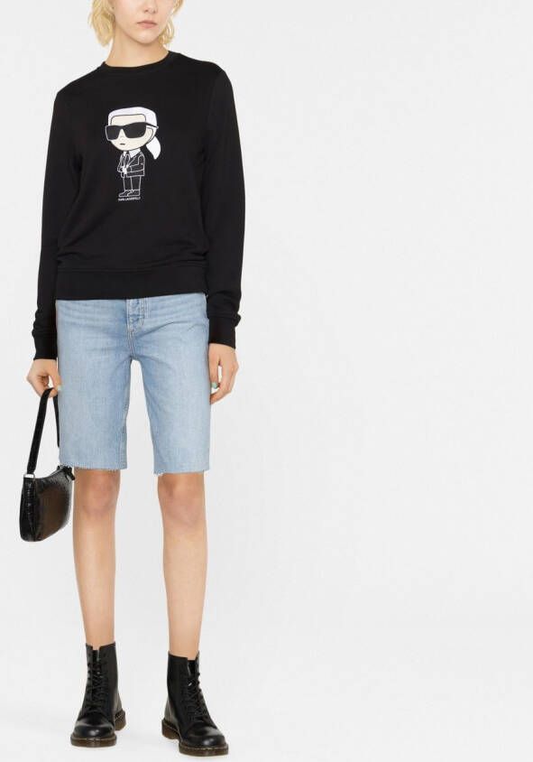 Karl Lagerfeld Ikon sweater van biologisch katoen Zwart