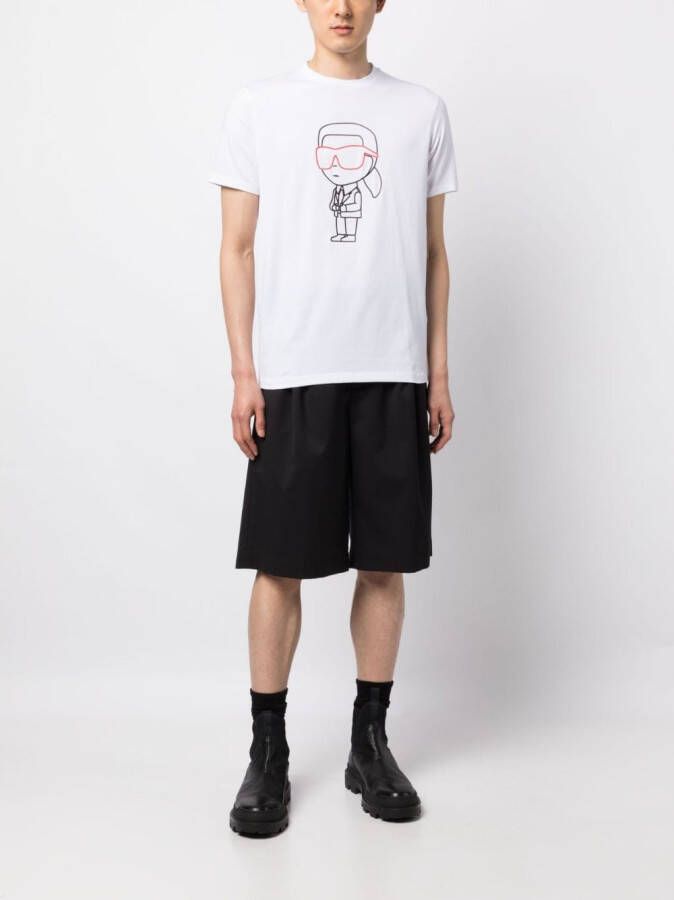 Karl Lagerfeld T-shirt met korte mouwen Wit