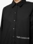 Karl Lagerfeld T-shirt met logo-reliëf Zwart - Thumbnail 5