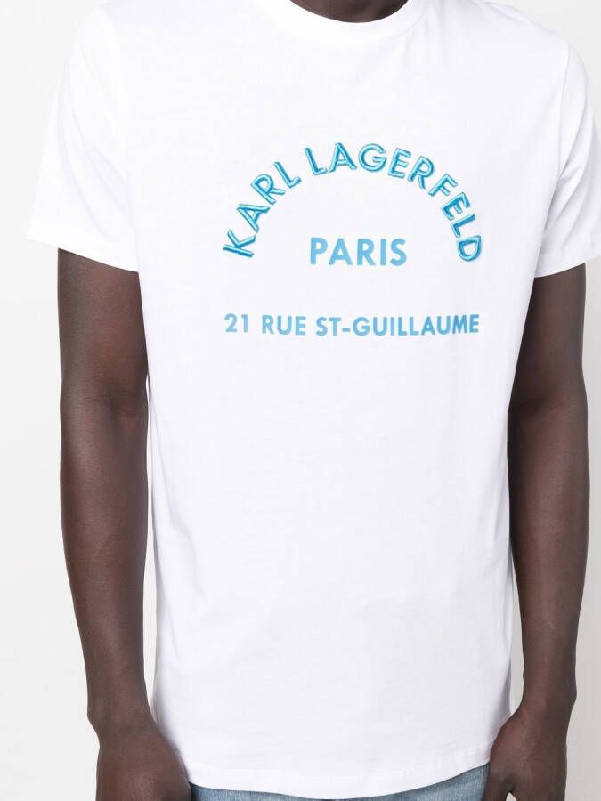 Karl Lagerfeld T-shirt met logo Wit