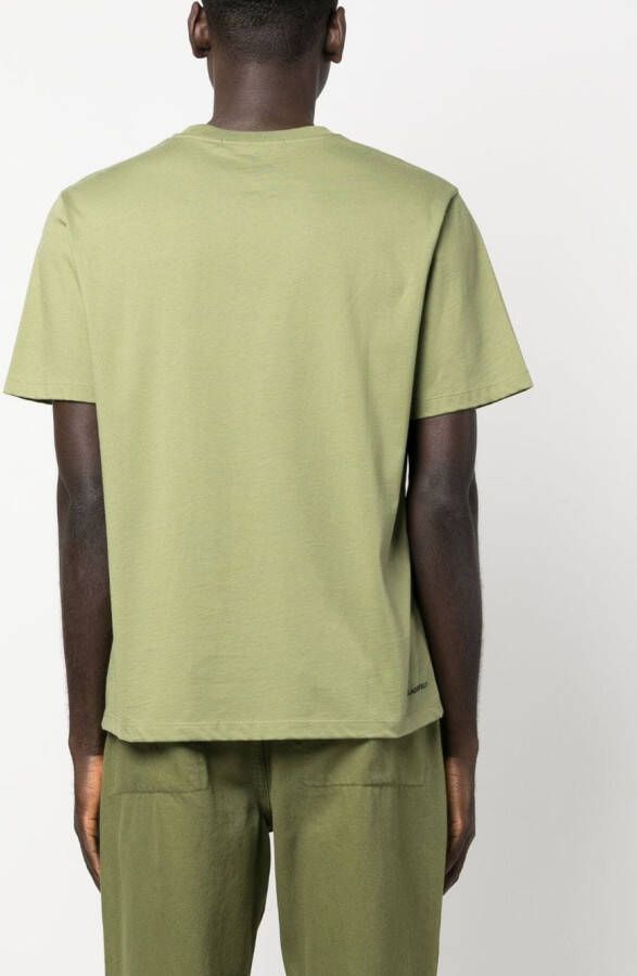 Karl Lagerfeld T-shirt met logopatch Groen
