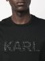 Karl Lagerfeld T-shirt met logopatch Zwart - Thumbnail 5