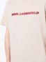 Karl Lagerfeld T-shirt met logoprint Beige - Thumbnail 5