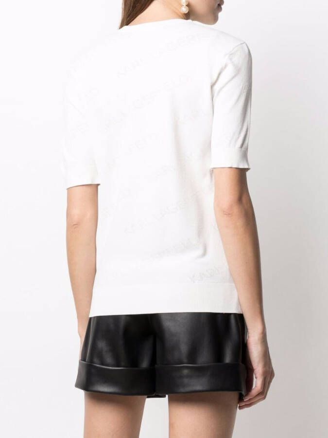 Karl Lagerfeld T-shirt met logoprint Wit