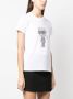 Karl Lagerfeld Ikonik T-shirt verfraaid met stras Wit - Thumbnail 3