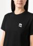 Karl Lagerfeld T-shirt van biologisch katoen Zwart - Thumbnail 5