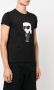 Karl Lagerfeld Ikon T-shirt van biologisch katoen Zwart - Thumbnail 3