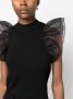 Karl Lagerfeld Top met pofmouwen Zwart - Thumbnail 5