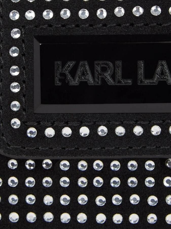 Karl Lagerfeld Tas verfraaid met kristallen Zwart
