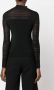 Karl Lagerfeld Top met geborduurd logo Zwart - Thumbnail 4