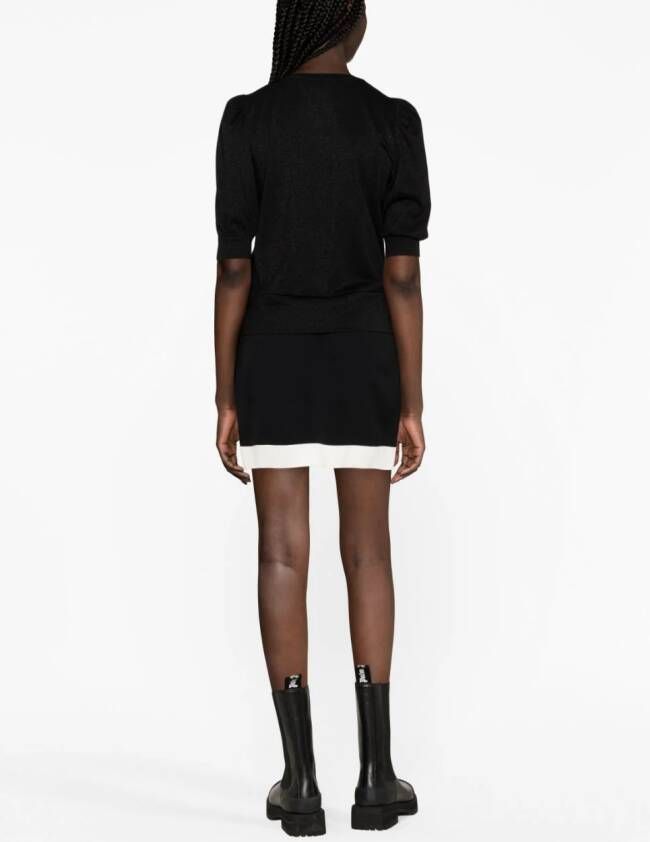 Karl Lagerfeld Top met halve mouwen Zwart
