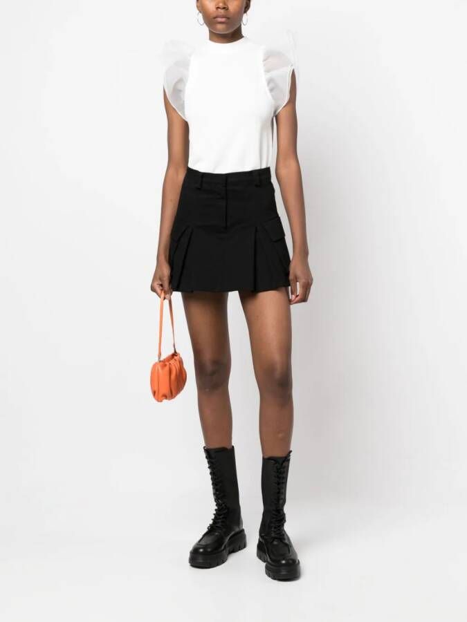 Karl Lagerfeld Top met pofmouwen Wit