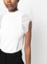Karl Lagerfeld Top met pofmouwen Wit - Thumbnail 5
