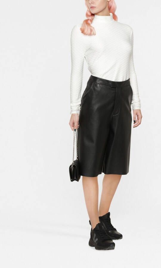 Karl Lagerfeld Top met textuur Wit