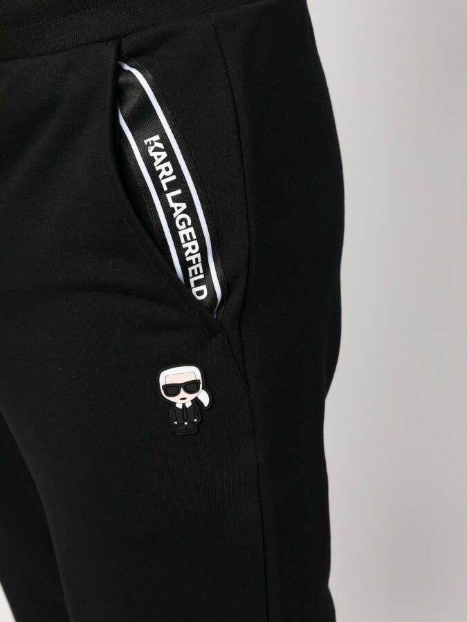 Karl Lagerfeld Trainingsbroek met logopatch Zwart