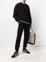 Karl Lagerfeld Trainingsbroek met monogram-patroon Zwart - Thumbnail 2