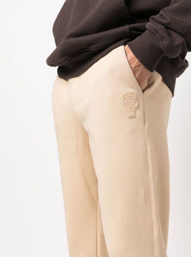 Karl Lagerfeld Trainingsbroek van biologisch katoen Beige