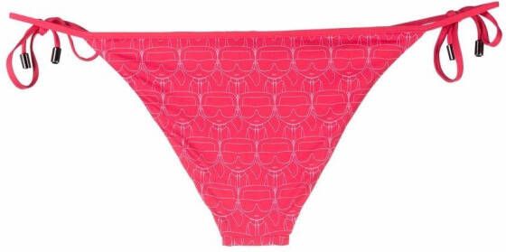 Karl Lagerfeld Triangel bikinislip Roze