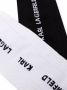 Karl Lagerfeld Twee paar sokken met logo intarsia Zwart - Thumbnail 2