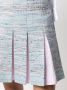 Karl Lagerfeld Tweed plooirok Blauw - Thumbnail 5