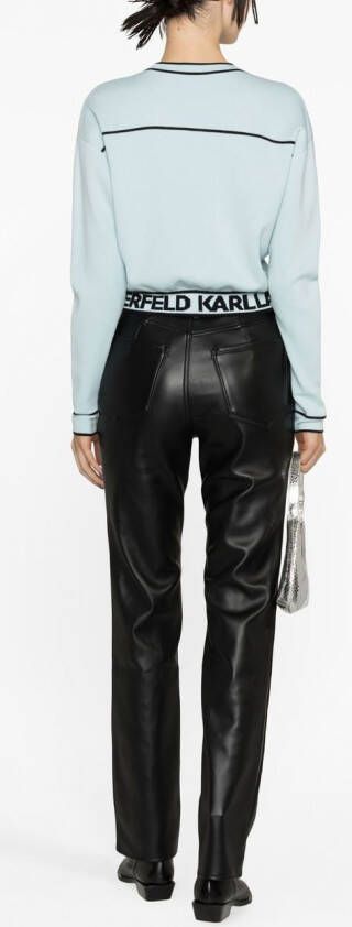 Karl Lagerfeld Vest met logo Blauw