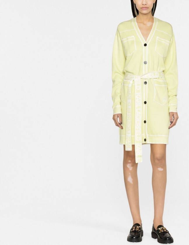Karl Lagerfeld Vestjurk met ceintuur Groen