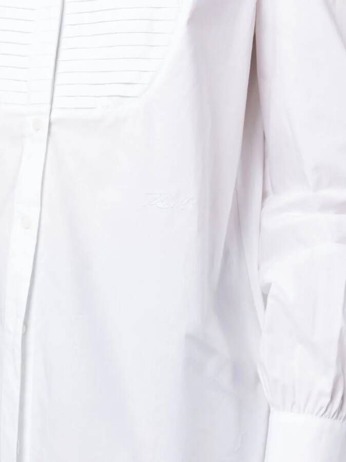 Karl Lagerfeld Blouse met wijde mouwen Wit