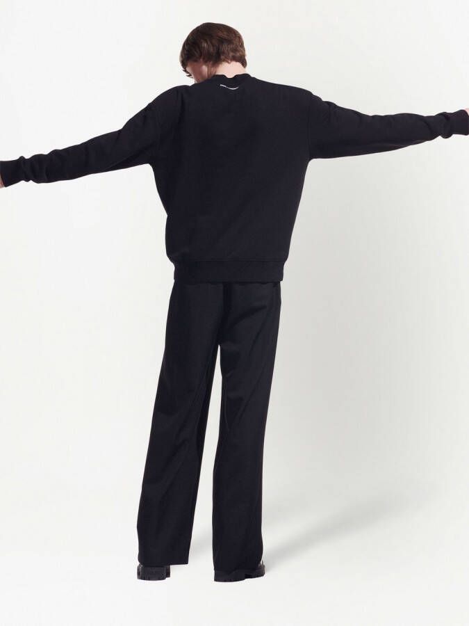 Karl Lagerfeld x Cara Delevingne sweater met print Zwart