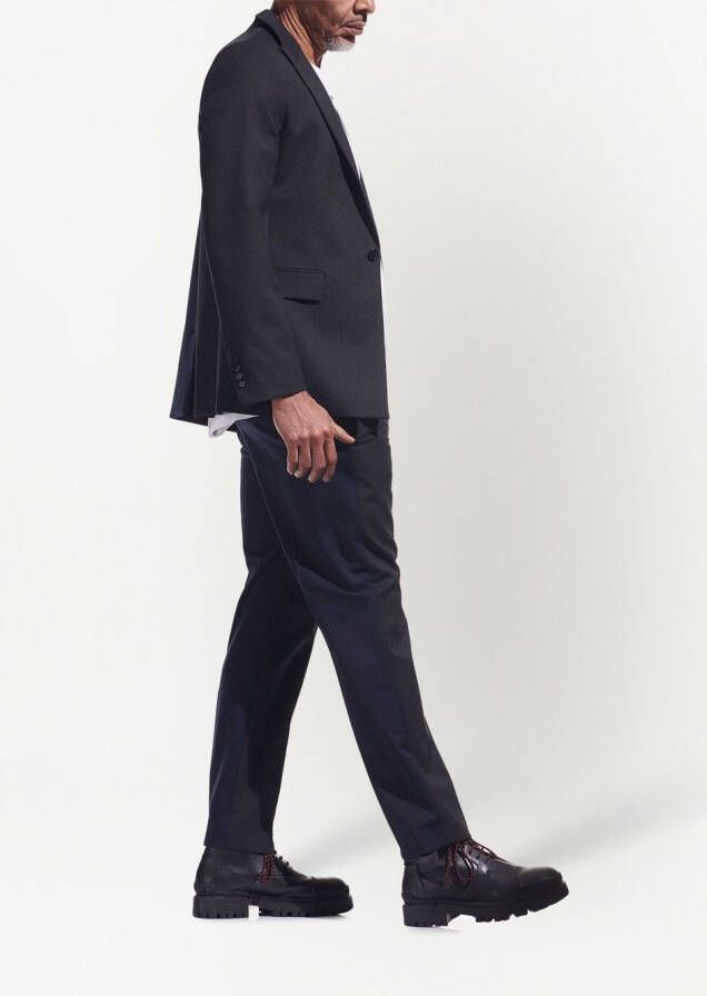 Karl Lagerfeld x Cara Delevingne tweekleurige blazer Blauw