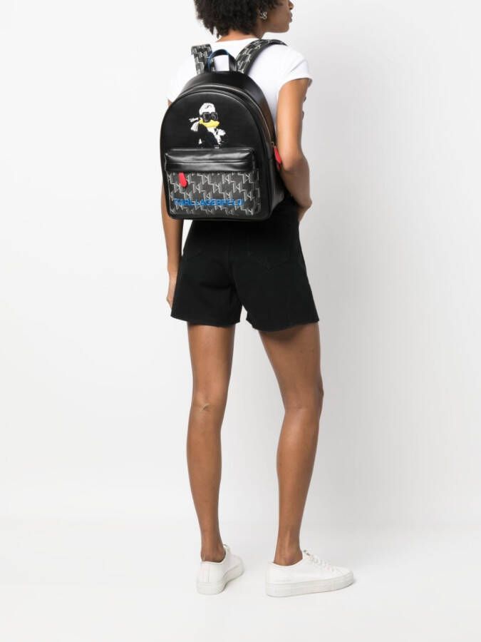 Karl Lagerfeld x Disney rugzak met logoprint Zwart