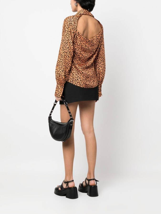 Karl Lagerfeld Zijden blouse Oranje