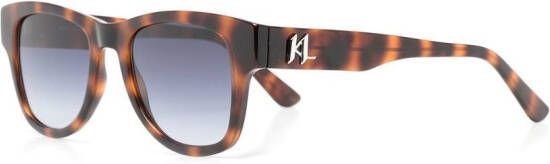 Karl Lagerfeld Zonnebril met vierkant montuur Bruin