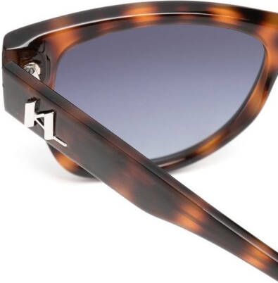 Karl Lagerfeld Zonnebril met vierkant montuur Bruin