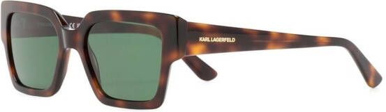 Karl Lagerfeld Zonnebril met vierkant montuur Bruin