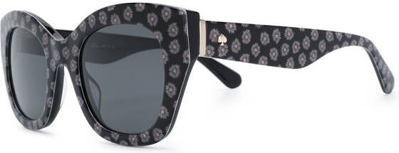 Kate Spade Jalena zonnebril met bloemenprint Zwart