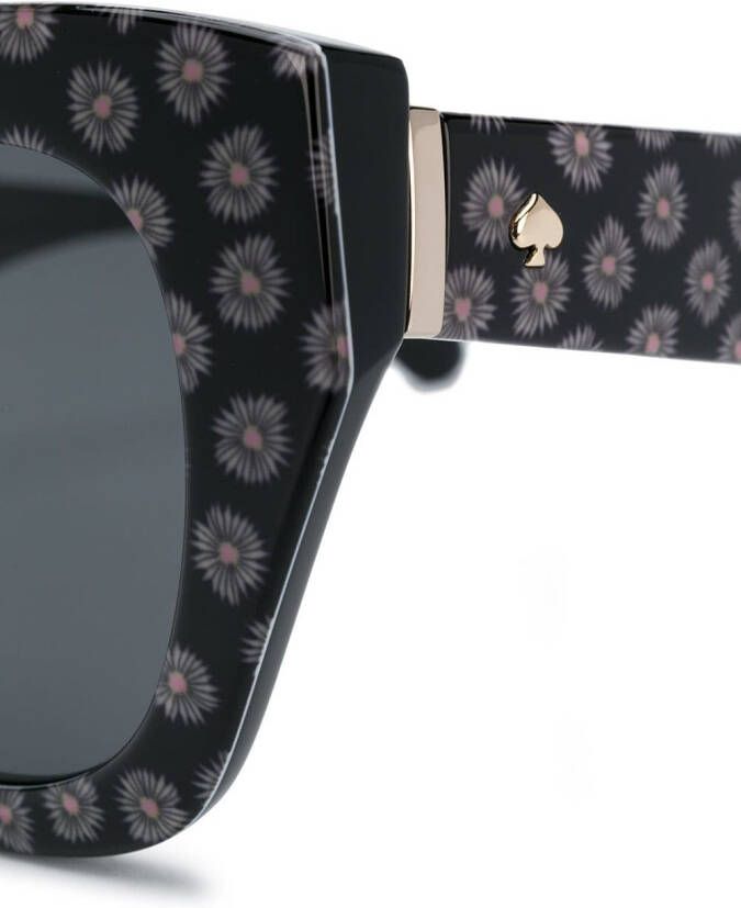 Kate Spade Jalena zonnebril met bloemenprint Zwart