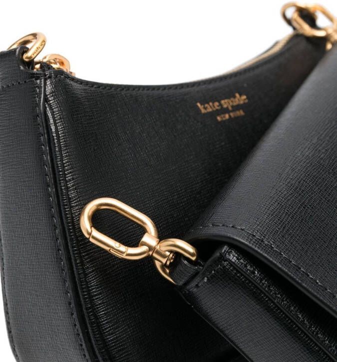 Kate Spade Morgan crossbodytas van Saffiano leer Zwart