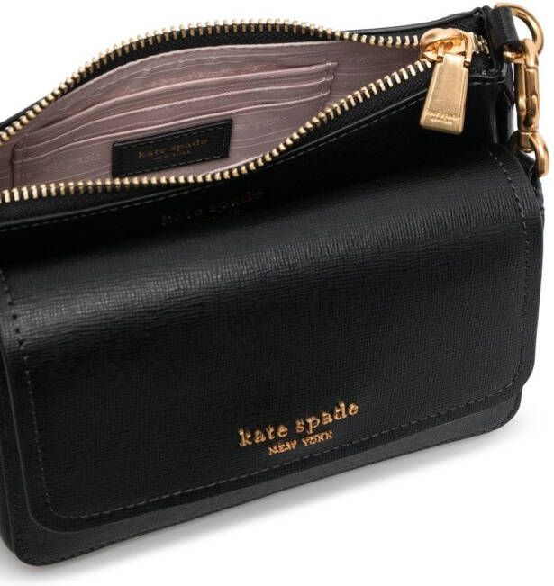 Kate Spade Morgan crossbodytas van Saffiano leer Zwart