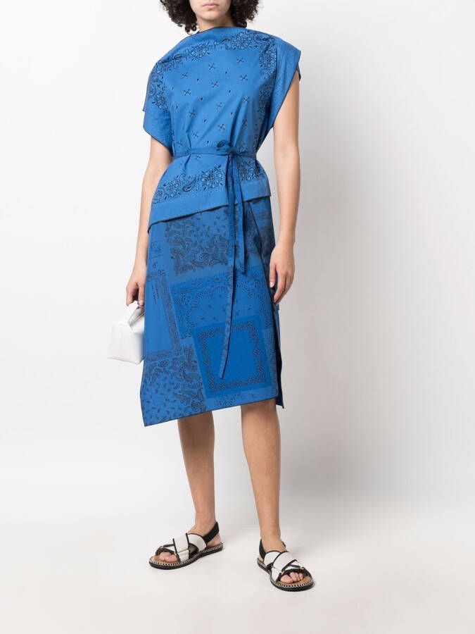 Kenzo Asymmetrische jurk Blauw