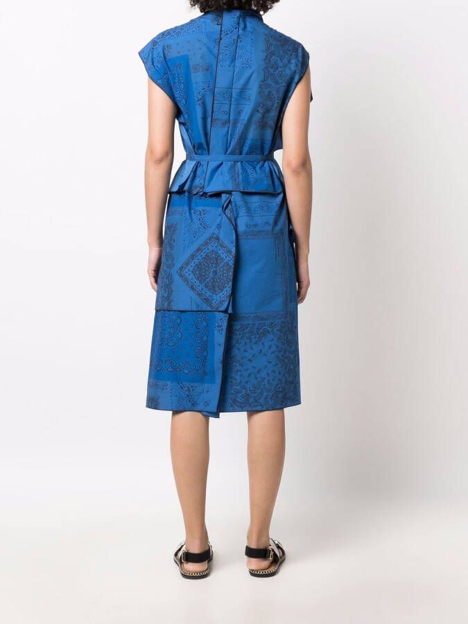 Kenzo Asymmetrische jurk Blauw