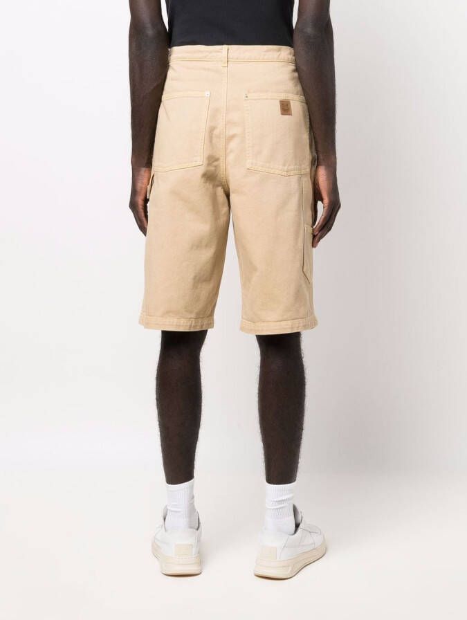 Kenzo Bermuda shorts met logopatch Beige