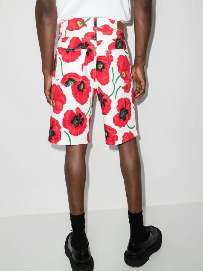 Kenzo Bermuda shorts met print Wit