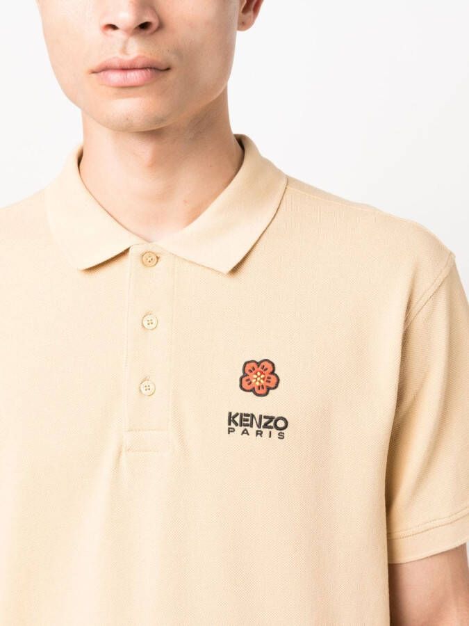 Kenzo Poloshirt met bloemenprint Geel