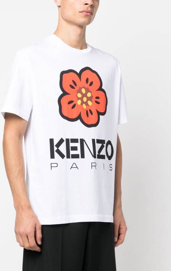 Kenzo T-shirt met print Wit