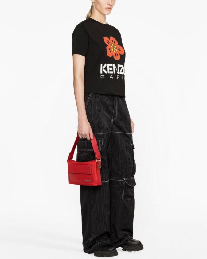 Kenzo T-shirt met bloemenprint Zwart