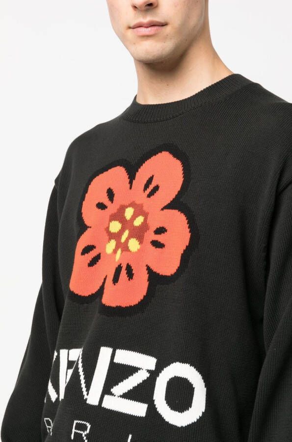 Kenzo Intarsia trui Zwart