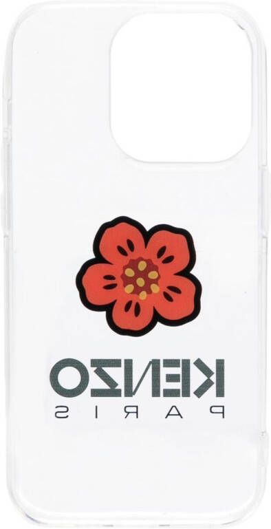 Kenzo iPhone 14 Pro hoesje met bloemenprint Rood